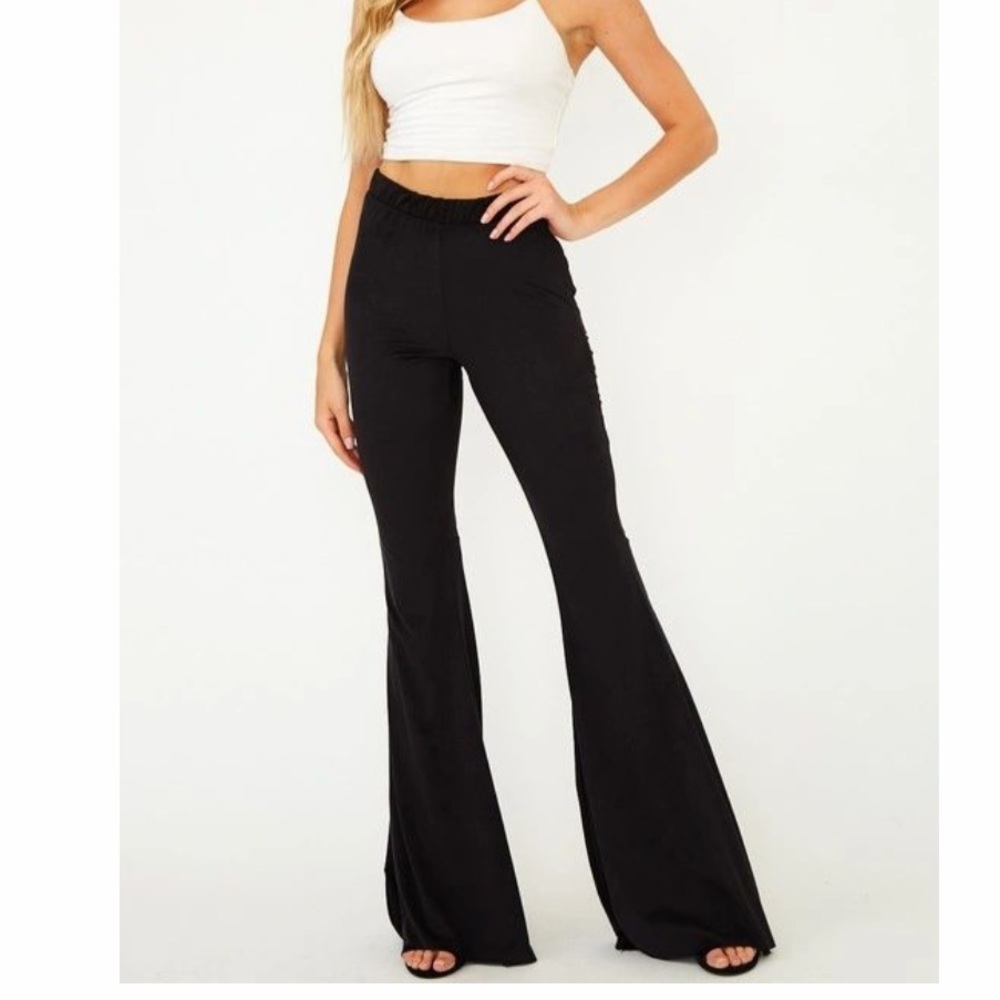 “TENNESSEE” Baby Suede Bell Bottom Flares - Picture 1 of 11